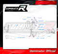 wydech tłumik DOMINATOR Homologowany ROUND pasujący do motocykla YAMAHA FZ1 1000 FAZER 2006 - 2015 6