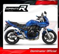 complete exhaust system with muffler DOMINATOR Full System GP1 BLACK fits to Suzuki GSF 650 BANDIT N / S 2005  2006 2