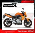wydech tłumik DOMINATOR GP1 CZARNY pasujący do motocykla Kawasaki ER - 6 N / F 650 2006 - 2008 2