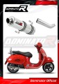 wydech tłumik DOMINATOR Okrągły pasujący do motocykla Piaggio Vespa GTS 125 2007 - 2012