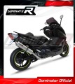 complete exhaust system with muffler DOMINATOR Full System ROUND fits to Yamaha TMAX 500 2008  2011 3
