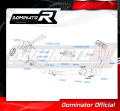 complete exhaust system with muffler DOMINATOR Full System GP BLACK fits to Yamaha MT 09 2021  2023