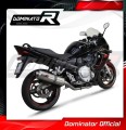 kompletny układ wydechowy z tłumikiem DOMINATOR Full System Owalny pasujący do motocykla Suzuki GSXF 650 2007 - 2016 3