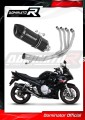kompletny układ wydechowy z tłumikiem DOMINATOR Full System HP1 CZARNY pasujący do motocykla Suzuki GSXF 650 2007 - 2016