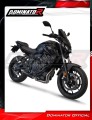 complete exhaust system with muffler DOMINATOR Full System HP8 BLACK fits to Yamaha MT 07 2021  2024 5