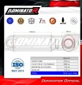 kompletny układ wydechowy z tłumikiem DOMINATOR Full System MX2 CZARNY pasujący do motocykla Honda XL 750 TRANSALP 2023  6