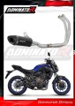 complete exhaust system with muffler DOMINATOR Full System HP8 BLACK fits to Yamaha MT 07 TRACER 2016  2019