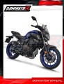 complete exhaust system with muffler DOMINATOR Full System HP8 BLACK fits to Yamaha MT 07 TRACER 2016  2019 5