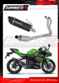kompletny układ wydechowy z tłumikiem DOMINATOR Full System HP8 CZARNY pasujący do motocykla Kawasaki NINJA 400 2018 - 2022
