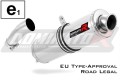 exhaust muffler DOMINATOR homologated road legal ROUND fits to F650GS 2008  2012 3