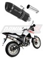 wydech tłumik DOMINATOR HP1 CZARNY pasujący do motocykla Derbi Terra Adventure 125 2008 - 2015 3
