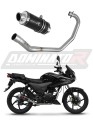 complete exhaust system with muffler DOMINATOR Full System GP1 BLACK fits to Honda CBF 125 2009  2014 6