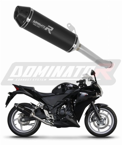 exhaust muffler DOMINATOR HP3 BLACK fits to Honda CBR 250 R 2011  2013 6