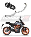 complete exhaust system with muffler DOMINATOR Full System GP BLACK fits to KTM 390 Duke 2021  2023 5