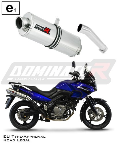 wydech tłumik DOMINATOR Homologowany Owalny pasujący do motocykla DL 650 V-STROM 2004 - 2006 6