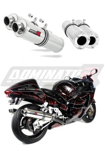 exhaust muffler DOMINATOR ROUND fits to Suzuki GSXR 1300 Hayabusa 1999  2007 6