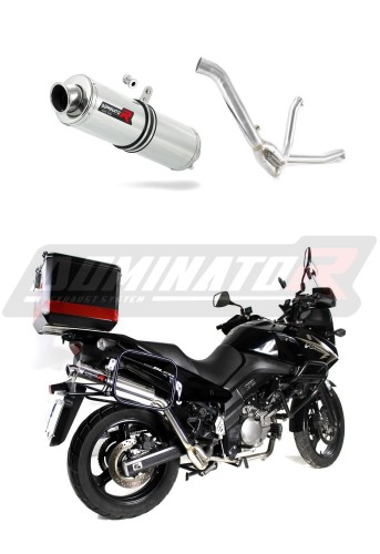 exhaust muffler DOMINATOR ROUND fits to Suzuki DL 650 V Strom 2007  2011 5