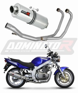 Suzuki GS 500F 2004 - 2014 Full Exhaust System Collector Silencer OV + dB killer medium