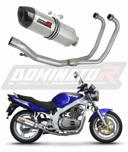 Suzuki GS 500F 2004 - 2014 Full Exhaust System Collector Silencer HP1 + dB killer medium
