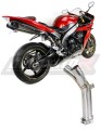 decat mid muffler DOMINATOR Mid Pipe fits to YZF R1 1000 RN12 2004  2006 6