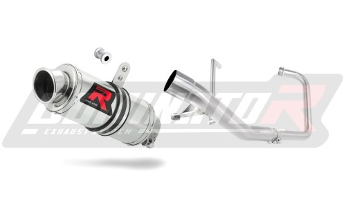 kompletny układ wydechowy z tłumikiem DOMINATOR Full System GP1 pasujący do motocykla Yamaha YBR 125 2000 - 2008 3