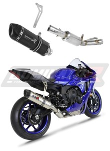 Yamaha YZF R1 1000 RN65 2020 - 2022 RACE Exhaust System Silencer HP1 BLACK + dB killer medium