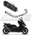kompletny układ wydechowy z tłumikiem DOMINATOR Full System HP1 CZARNY pasujący do motocykla Yamaha T-MAX 500 2008 - 2011 6