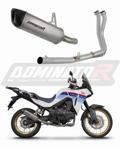 Honda XL 750 TRANSALP 2023 Full Exhaust System Collector Silencer Titanium HP6 + dB killer
