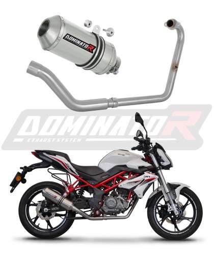 kompletny układ wydechowy z tłumikiem DOMINATOR Full System OV G2 pasujący do motocykla Benelli BN 125 2018 - 2023 6