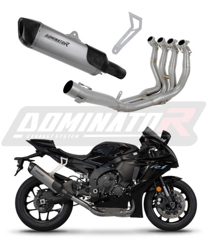 kompletny układ wydechowy z tłumikiem DOMINATOR Tytanowy Full System HP6 pasujący do motocykla YZF R1 1000 RN65 2020 - 2024