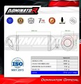 complete exhaust system with muffler DOMINATOR Full System HP8 fits to Kawasaki Z400 2018  2023 2