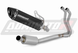 Kawasaki Z400 2018-2023 Full Exhaust System Collector Silencer HP8 BLACK + dB killer