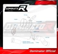 wydech tłumik DOMINATOR Homologowany GP CZARNY pasujący do motocykla Kawasaki Z 900 A2 2020 - 2024 7