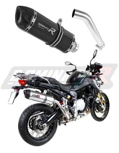 exhaust muffler DOMINATOR homologated road legal BLACK HP1 fits to BMW F850GS Adventure 2016  2020