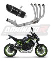 complete exhaust system with muffler DOMINATOR Full System HP6 BLACK fits to Kawasaki Z 900 2017  2019