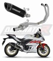 complete exhaust system with muffler DOMINATOR Full System HP8 BLACK fits to Yamaha YZFR3 2019  2024 2