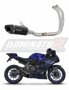 Yamaha YZF R7 2021 - 2024 Full Exhaust System Collector Silencer HP8 BLACK + dB killer