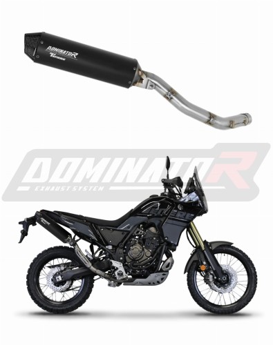 wydech tłumik DOMINATOR MX2 CZARNY pasujący do motocykla Yamaha Tenere 700 2021 - 2024