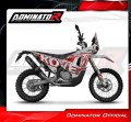 exhaust muffler DOMINATOR MX2 BLACK fits to Kove 450 RALLY 2023  2025 4