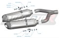 exhaust muffler DOMINATOR HP1 BLACK fits to Aprilia SL 750 Shiver 2007  2016 3