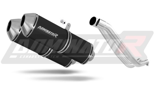 wydech tłumik DOMINATOR OVR CZARNY pasujący do motocykla Yamaha XT 660 R 2004 - 2016