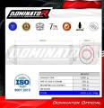 exhaust muffler DOMINATOR OVR BLACK fits to Suzuki DL 650 VStrom 2004  2006 2