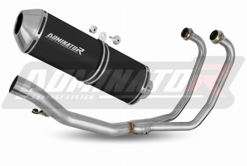 kompletny układ wydechowy z tłumikiem DOMINATOR Full System OVR CZARNY pasujący do motocykla Suzuki GS 500F 2004 - 2014