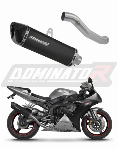 wydech tłumik DOMINATOR HP6 CZARNY pasujący do motocykla Yamaha YZF R1 1000 RN09 2002 - 2003