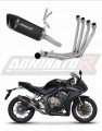 complete exhaust system with muffler DOMINATOR Full System HP6 BLACK fits to Honda CB 650 R 2019  2023