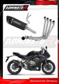 kompletny układ wydechowy z tłumikiem DOMINATOR Full System HP6 CZARNY pasujący do motocykla Honda CB 650 R 2019 - 2023 2