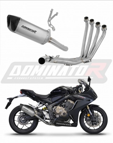 complete exhaust system with muffler DOMINATOR Full System titanium HP6 fits to Honda CBR 650 R 2019  2023
