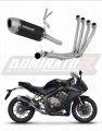 kompletny układ wydechowy z tłumikiem DOMINATOR Full System S6 CZARNY pasujący do motocykla Honda CBR 650 R 2019 - 2023