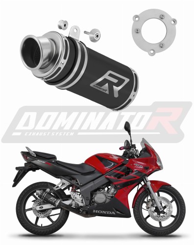 wydech tłumik DOMINATOR GP1 CZARNY pasujący do motocykla Honda CBR 125 2004 - 2010