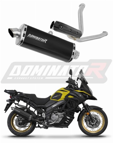 wydech tłumik DOMINATOR P7 CZARNY pasujący do motocykla Suzuki DL 650 V-Strom 2017 - 2025
